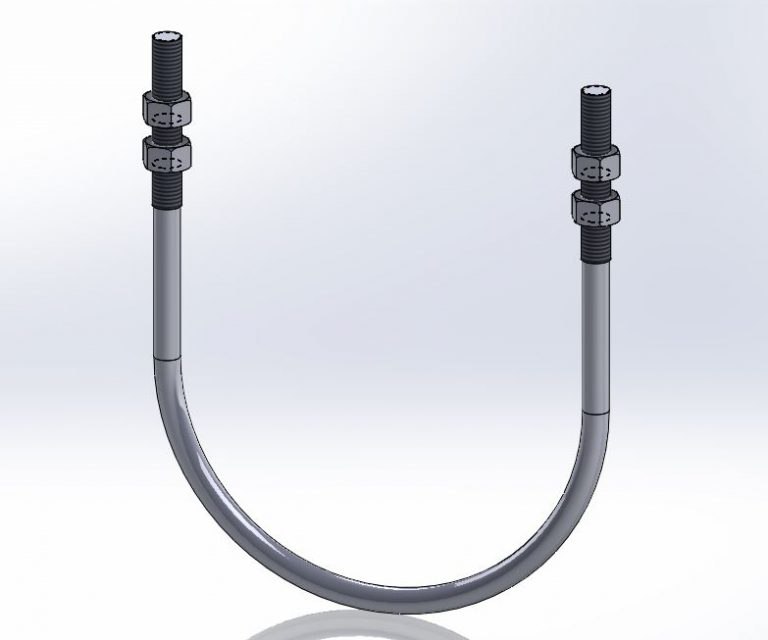 Fig. 137 Standard UBolt With 4 Hex Nuts Empire Industries