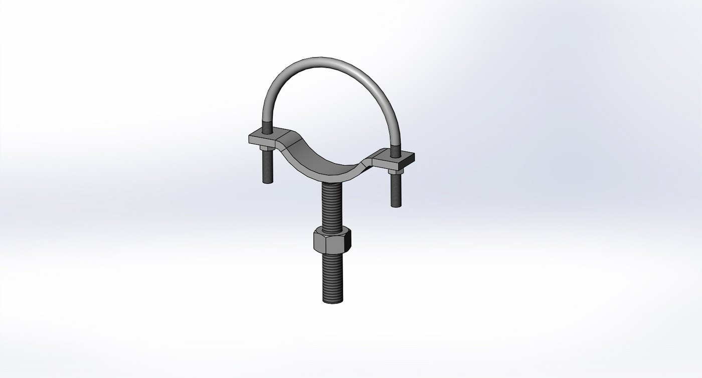 Fig. 422UDIP Adjustable Pipe Support W/ UBolt For Ductile Iron Pipe