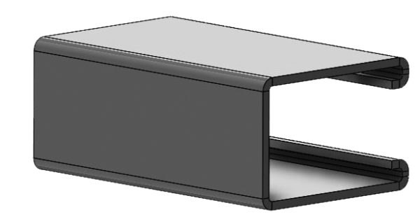 Fig. 7230 - 7231 2-7/16" x 1-5/8" 12ga Strut Channel, Solid and Slotted