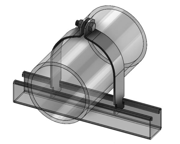 Fig. 8200 Rigid IPS Strut Clamp Assembled
