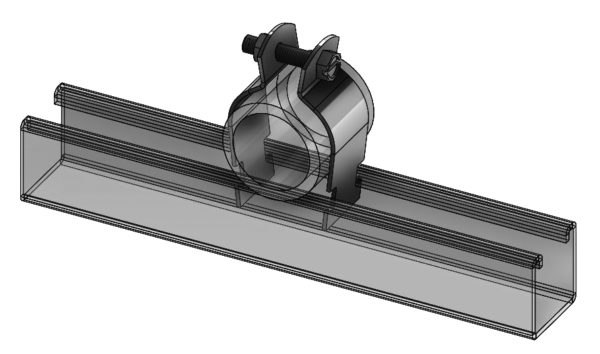 Fig. 8350 Universal Pipe Strut Clamp, Assembled