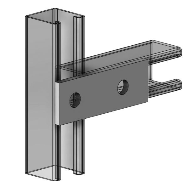 Fig. 9005FF 2-Hole Splice Plate 1-5/8" x 4-5/8"