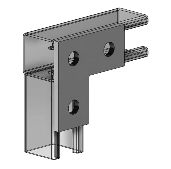 Fig. 9011FF 3-Hole Corner Plate 3-1/2" x 3-1/2"