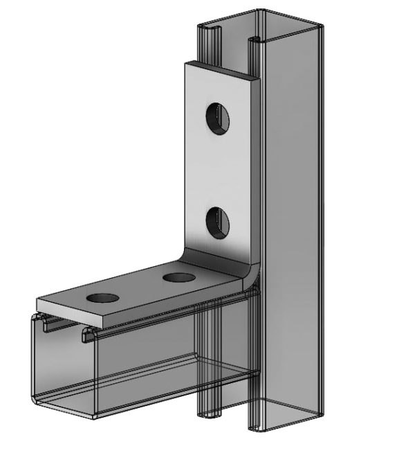 Fig. 9031CA 4-Hole Corner Angle, 3-3/4" x 3-7/8"