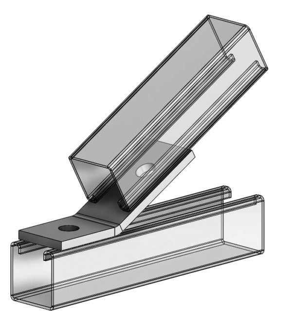 Fig. 9044AF 2-Hole 30 Degree Open Angle, 2-3/8" x 3-1/8"