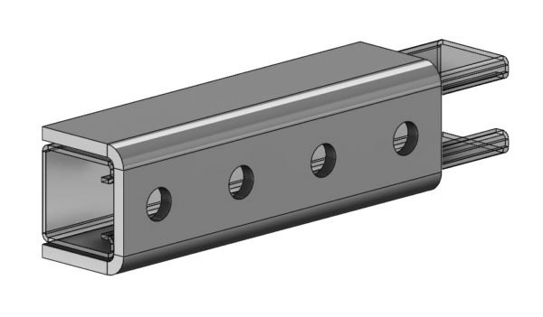 Fig. 9052UF 4-Hole Splice Clevis for 1-5/8" x 1-5/8" Strut