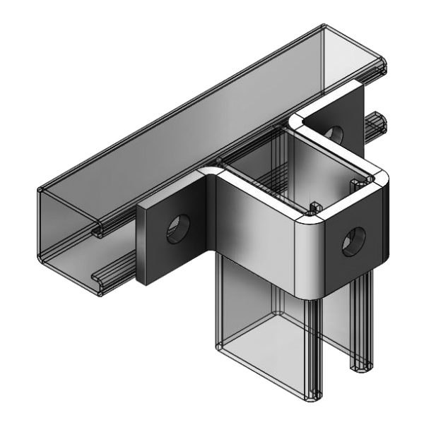 Fig. 9056UF 3-Hole "U" Support for 1-5/8" x 2-7/16" Strut