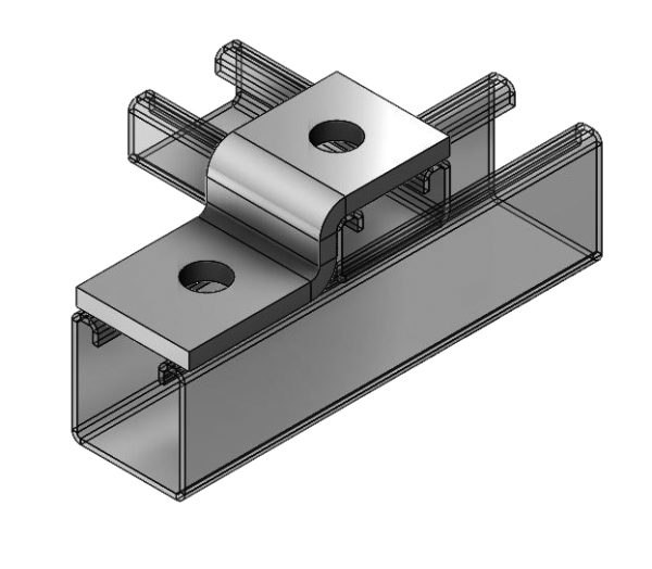 Fig. 9059ZF 2-Hole "Z" Support for 1-5/8" x 13/16" Strut