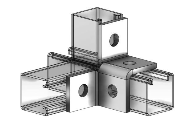 Fig. 9066WF 4-Hole Double Corner Connetion