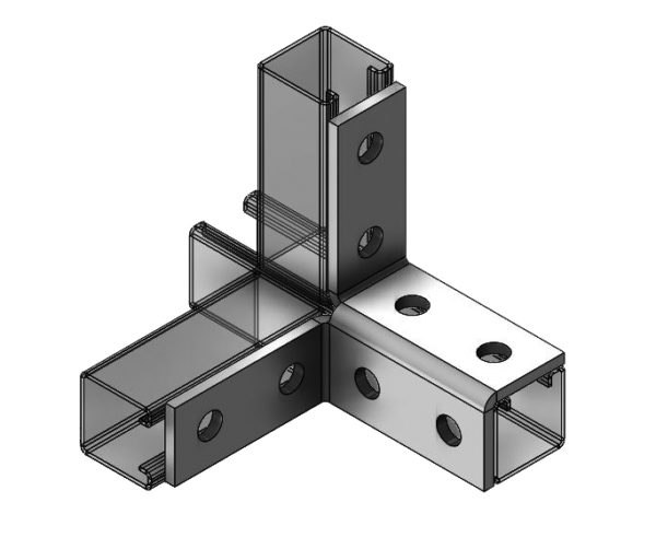 Fig. 9072WF 8-Hole Double Corner Connection