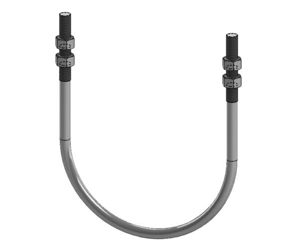 Fig. 137 Standard U-Bolt With 4 Hex Nuts