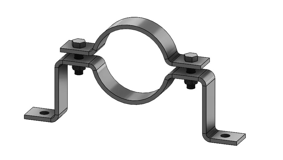 Fig. 95 Offset Pipe Clamp - Empire Industries